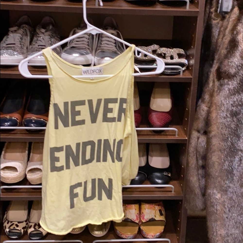 Never ending fun  wildfox tank top